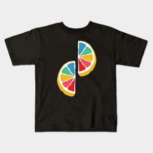 Rainbow Lemon Slices Kids T-Shirt